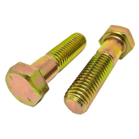 Newport Fasteners Grade 8, 1"-14 Hex Head Cap Screw, Zinc Yellow Steel, 8-1/2 in L, 18 PK 155108-18